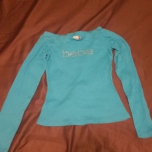 baby blue  long sleeve shirt